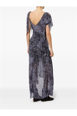 Abito lungo Tylena asimmetrico in seta ISABEL MARANT | RO1080FAD2J05I30FN